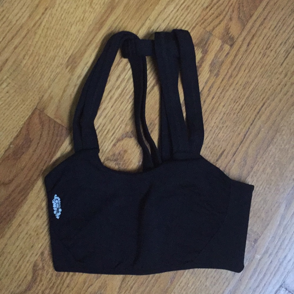 Free People Black Racerback OnTheRadar Sports Bra - Picture 4 of 8